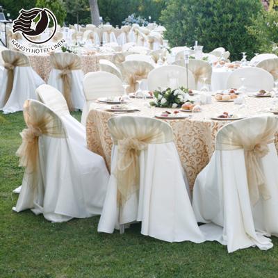 China Wedding and Meeting Waterproof Fancy Tablecloths Wedding Decoration Chair Covers and Table Covers Set for sale