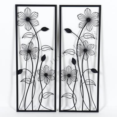 China Best Home Quality Furniture Handmade Art Wall Frame Decor Metal Flower For Living Room for sale