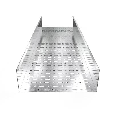 China Convenient type steel installation cable tray 100mm 300mm ceiling bandeja de cable de trough for sale