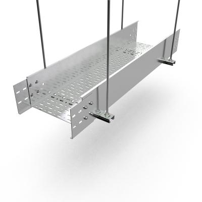 China Steel Galvanized Steel Cable Tray And Perforated Cable Tray Support System Factory Best Price for sale