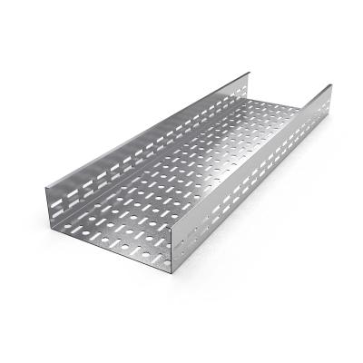 China Steel Factory GI / pre galvanized wall mounted cable tray bandeja type portacable for wall for sale