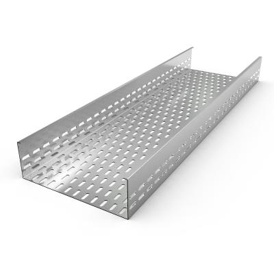 China Silver Color Hardware Iron Steel Metal Aluminum Perforated Cable Tray Price Cable Tray List for sale