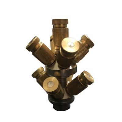 China Garment Shops Anti-Drip High Pressure Mist Nozzle 3 To 5 Group Connector for sale