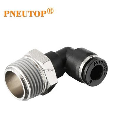 China Quick Fittings PL6-G01 Plastic Material Contact Fittings One Component Pneumatic Quick Coupling Plastic Material Pipe Coupling for sale