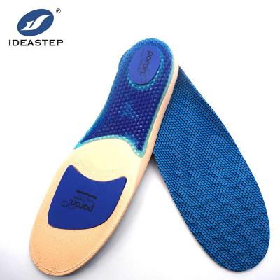 China Ideastep OEM brand foot care cushion Gel padding tpu foot arch support sport poron insoles running à venda