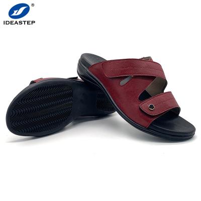 중국 Ideastep Women's Adjustable Orthotic Sandal Female Thick Bottom Multi-strap Upper Orthotic Slipper 판매용