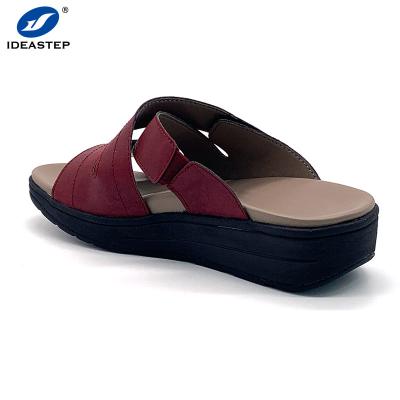 중국 Ideastep Women's Adjustable Orthotic Sandal Female Thick Bottom Multi-strap Upper Orthotic Slipper 판매용