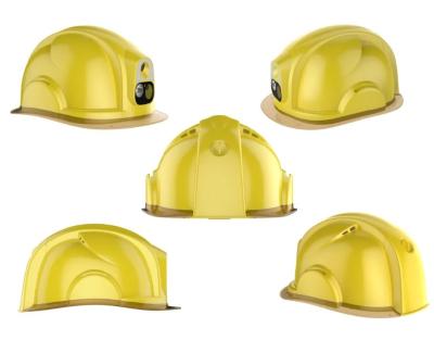 China 4G Construction Hard Hat Camera Removeable Batteries Build In LED Lighting for sale