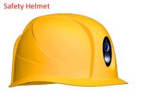 China Conforto durável do ABS do capacete de segurança industrial, capacete de segurança amarelo construído in camera à venda