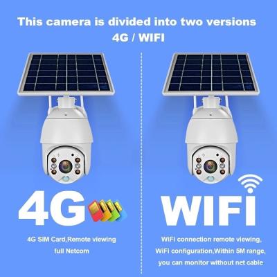 China 4G van de de Camera Draadloze pan-Schuine stand van kabeltelevisie Zonnepowerd Openlucht de Koepelcamera Te koop