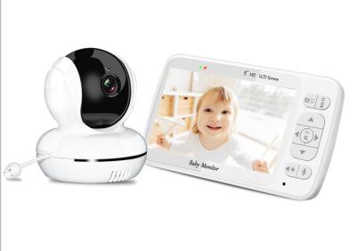 China Remote Swivel 2.4 GHZ Wireless Baby Monitor 5 Inch 720P Color Display Support VOX Mode zu verkaufen