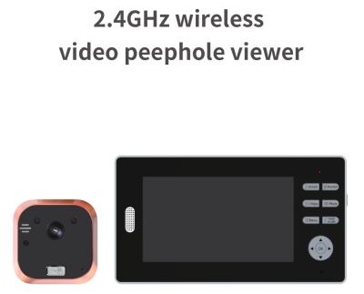 China campainha video de 2.4GHz WIFI 7 polegadas - campainha video do Peephole alto do LCD da definição à venda