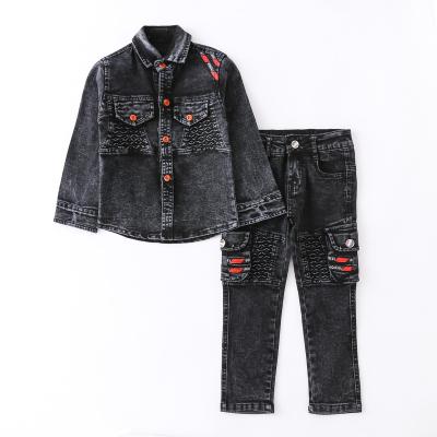 China Cowboy costume autumn/winter 2022 new children's suit children's casual suit for sale