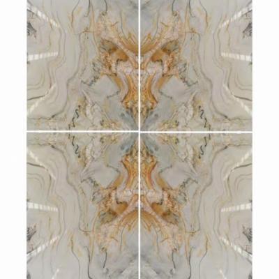 China Modern Marble Backlit Natural Orange Slab Honey Onyx Panel Wall Decoration Luxury Hotel Veins White Onyx Matchbook for sale