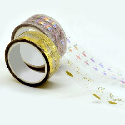 China Waterproof Ruler Rose Gold Roll Rice Paper Sale Stationery Stamp Washi Rubber Adhesive Masking Tape for sale