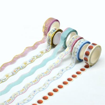 China Design Flower Waterproof Masking Printed Decoration Foil Washi Tape for sale