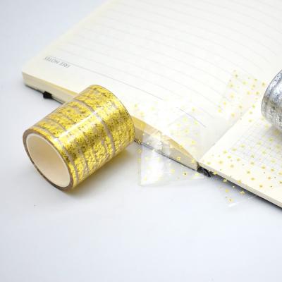 China Wholesale Custom Printed Stationery Waterproof Foil Masking Roll Water Activated Washi Tape for sale