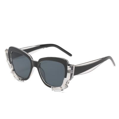 China New Personality Sunglasses Diamond-cut Side View Large UV Protection Fashion Sunglasses for sale