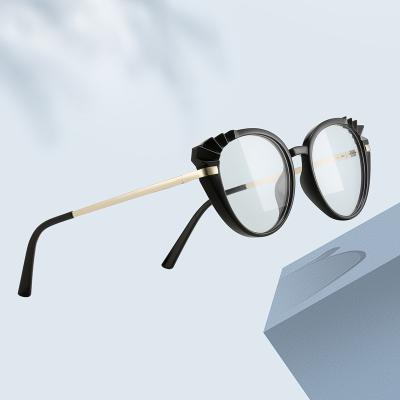 China Fashionable Cat Eye Anti Blue Light Blocking Glasses Shape Optical Spectacle Frames For Women for sale