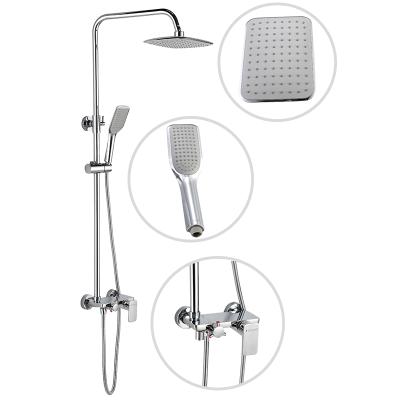 China European UPC Bathroom SA Bath Sanitary Antique Rainfall Thermostatic Faucets Trims And Main Shower Mixer Faucet Set for sale