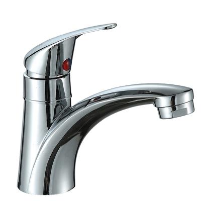 China Low Price Thermostatic High Quality Zinc Faucets Single Handle Chrome Bathroom Faucet for sale