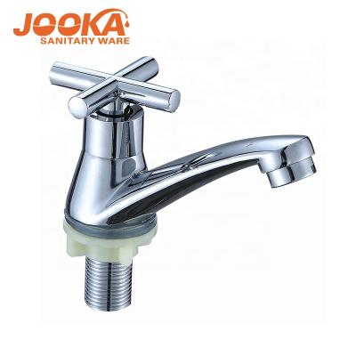 China New Design Cheap Thermostatic Zinc Chrome Faucets Bathroom Basin Sink Cold Water Faucet for sale