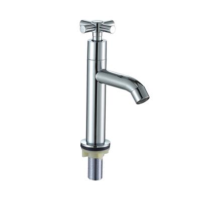 China Single Cold Tall Basin Faucets Thermostatic High Body Cross Handle Plastic Faucet for sale