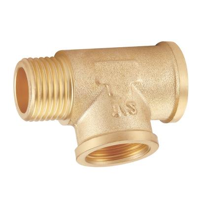 China Pipe Connecting K716 Branch Tee Pipe Male And Female Nipple / Brass Fittings for sale