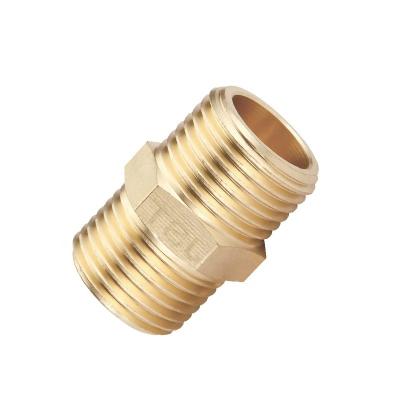 China Hose Connecting 1/4 Brass Fitting/Quick Male Brass Fittings/Two Way Brass Thread Fittings/Brass Plumbing Fittings for sale