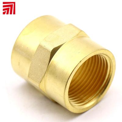 China Brass Pipe Connction Fittings Quick Coupling Internal Flare Thread Male Female Tubing Materials Pipe Fitting for sale