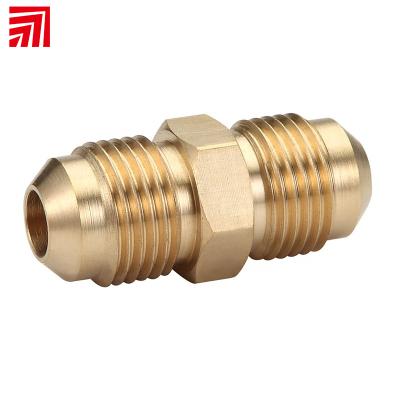 China Cryogen and Common K523 Male Gas PERT Equal Coupling Hose Fitting, Brass Flare Fitting for sale