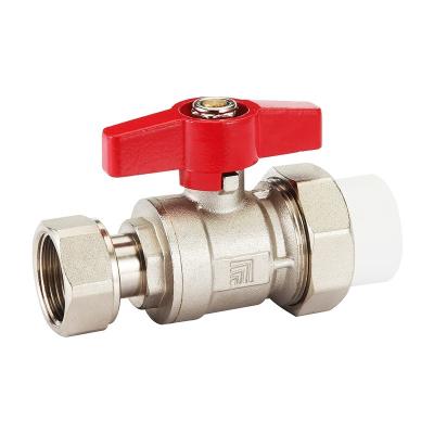 China 1/2 general with union china manufacturer ball valve for gas cylinder heating brass valve for sale