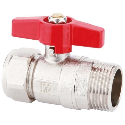 China General Ball Valve 1 Male 2 Inch Threaded Forged Brass Ball Valve For Boiler Gas Cylinder Brass Valve for sale