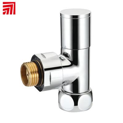 China General K127 September Super Free Sample Thermostatic Brass Radiator Angle Valve For Heating for sale