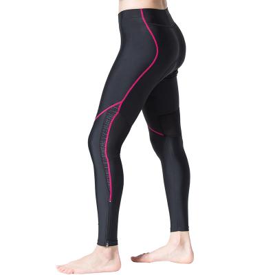 China ONEO High Quality Sustainable Structure 3D Cushion Anti Slip Pliers Women Sport Pants Cycling Pants Ladies Long Trousers Cycling Women for sale