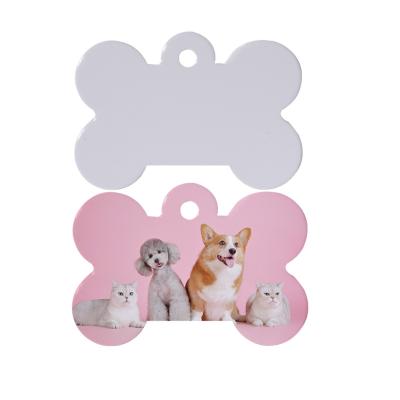 China Personalized Custom Copy of DIY Factory Price Sublimation Blank Dog Tag Collar Sublimation Pet Tag Heat Transfer for sale