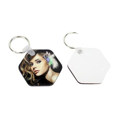 China Wood Blank Different Shapes Wooden Blank Sublimation Key Chains DIY With Key Chains Sublimation Heat Press Printing for sale