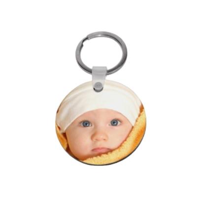 China High Quality Blank Wood Sublimation MDF DIY Heat Wood Key Chain Press Printed Round Shape Keychains Gift for sale