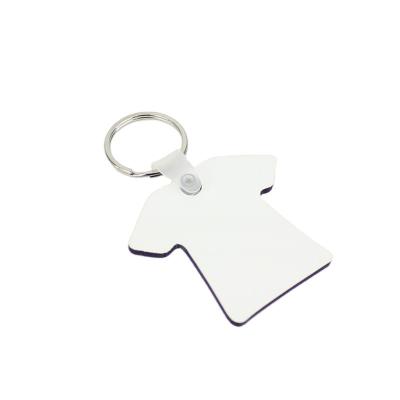 China Blank Sublimation MDF Key Chain Heat Press Printing T-shirt Shape Wooden Keychains Gift Wooden Hot Selling for sale