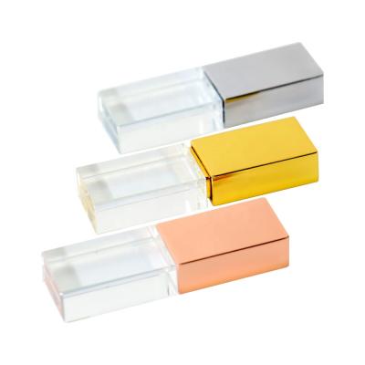 China Crystal Usb Flash Drive Custom Logo Crystal Pendrive 2.0 3.0 Flash USB Stick Drive LED Light 2 Gigabyte 8Gb 16Gb 32Gb 64gb 128GB Wedding Gift for sale