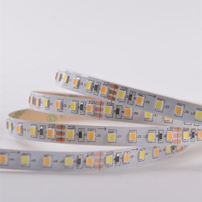 China Flexible LANDSCAPE 2835 LED Strip Light 120leds/m CW/WW Double White Color Temperature Adjustable CCT for sale