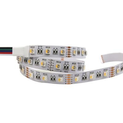 China LANDSCAPE 12V 24V SMD5050 RGBW RGBWW LED Strip RGB White Warm White, Color 4 in 1 LED Chip, 60 LED/M Waterproof IP20 IP65 IP67 LED Strip for sale