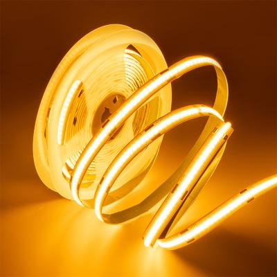 China Flexible LANDSCAPE COB led strip 12w IP20 IP65 IP68 rating 24V 5m/roll decoration lighting for sale