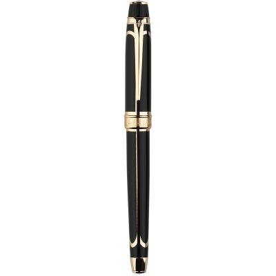 China HERO-Huihuang100 14K Gold Fountain Pen High Quality Luxury Business Black Gold Color Engraving Brass Painting Made in China for sale