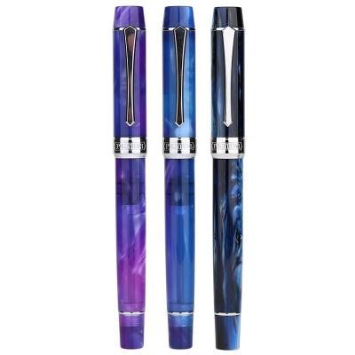 China PENBBS-355 Art Resin Fountain Pen Luminous Tip Art Seed Small Student Adult Writing Syringe Pens Made in China for sale