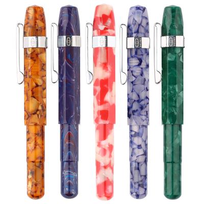 China Mini Delike-ALPHA Resin Fountain Pen Student Art Portable Point Small Ming-Tip Adult Calligraphy Pen Made in China for sale