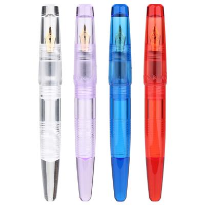 China Moonman-C2 style student fountain pen resin barrel pen fresh and natural transparent luminous tip large ink storage adult fountain pen made in China for sale