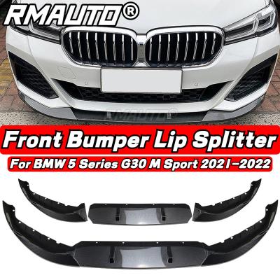 China G30 Front Lip Carbon Fiber FD Style Front Bumper Spoiler Splitter Diffuser Plastic Body Kit For BMW Guard 5 Series G30 M Sport 2021-2022 for sale