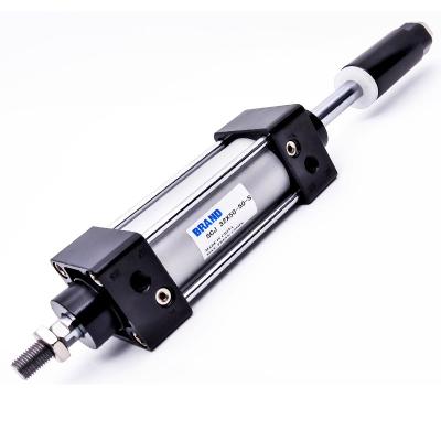 China High Quality SCJ double shaft piston cylinder adjustable stroke pneumatic cylinder for sale