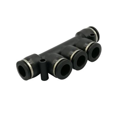 China Pneumatic Fittings PK Five Reducing Connector 4-12mm OD Hose Plastic Push In Gas Quick Connector Air Fitting Plumbing for sale